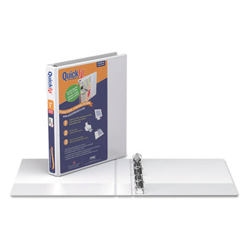 Stride Quickfit Round-ring View Binder, 3 Rings, 3" Capacity, 11 X 8.5, White freeshipping - TVN Wholesale